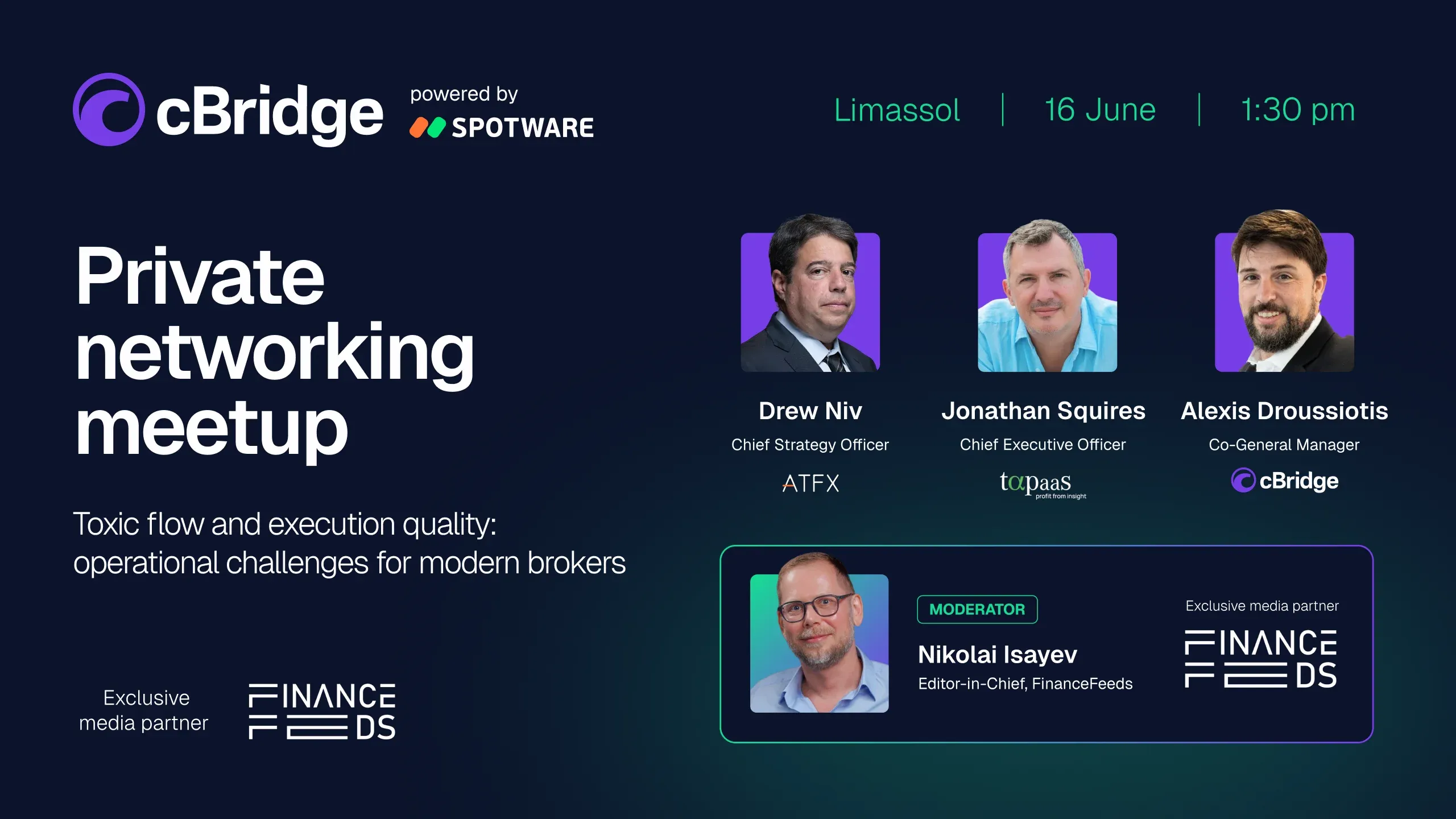 cBridge by Spotware hosts private networking meetup in Limassol